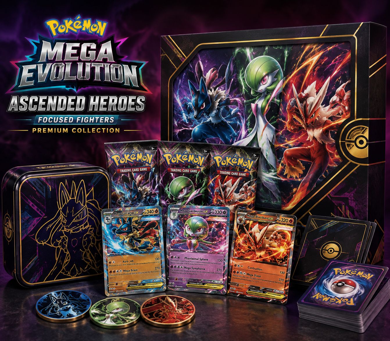 Pokemon - Mega Evolution - Ascended Heroes - Focused Fighters Premium Collection